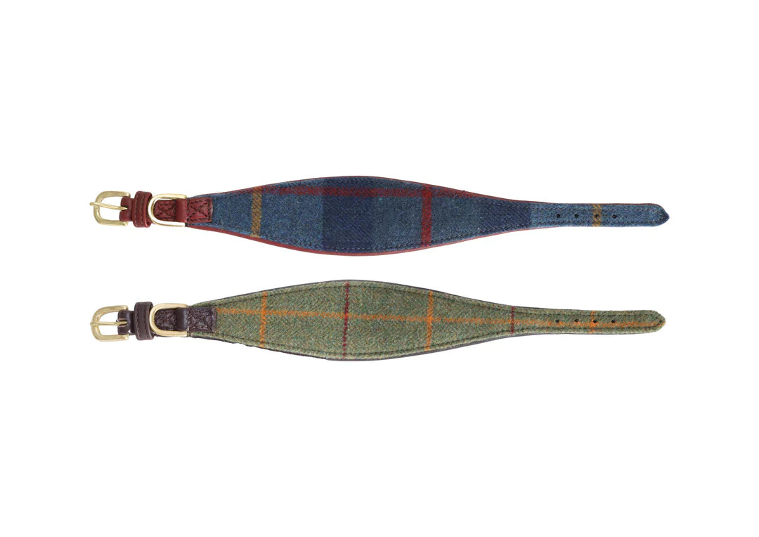 whippet greyhound tweed dog collars and leads by pear tannery ruff & tumble