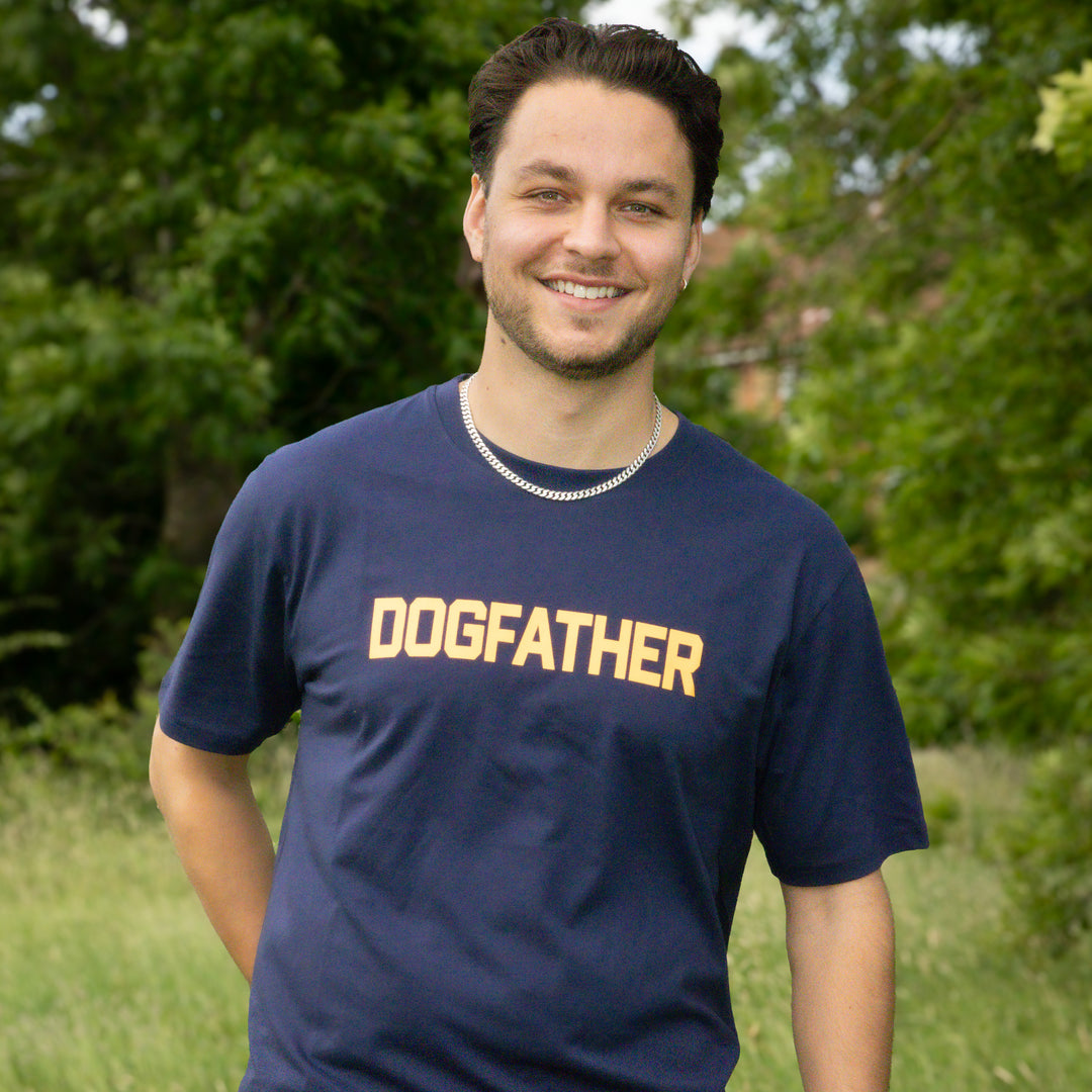 Neon Orange Dogfather Men's T-Shirt