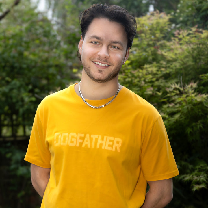 Neon Orange Dogfather Men's T-Shirt