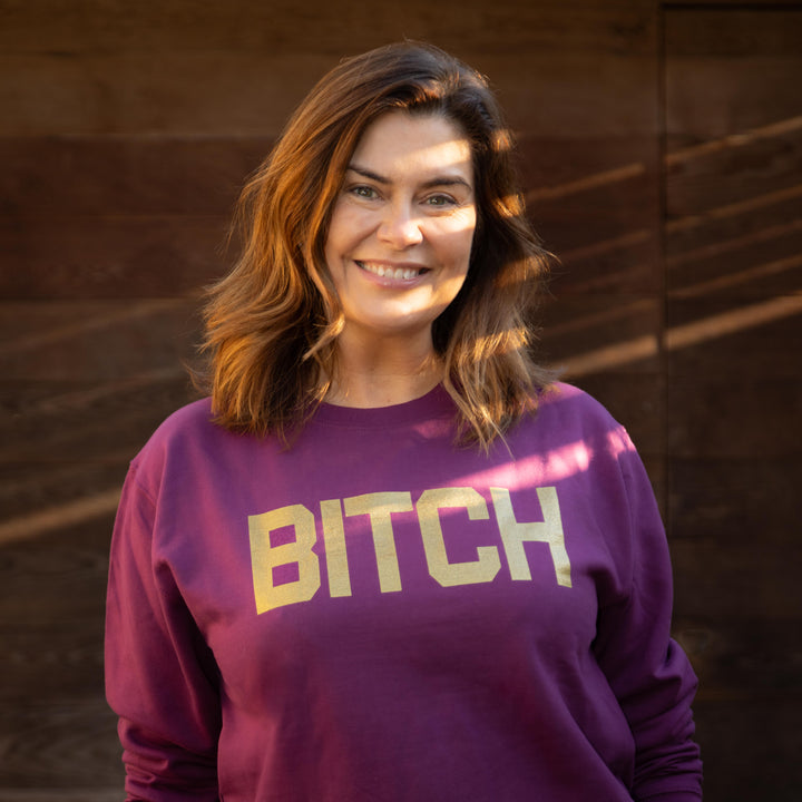 Gold Metallic Bitch Unisex Sweatshirt