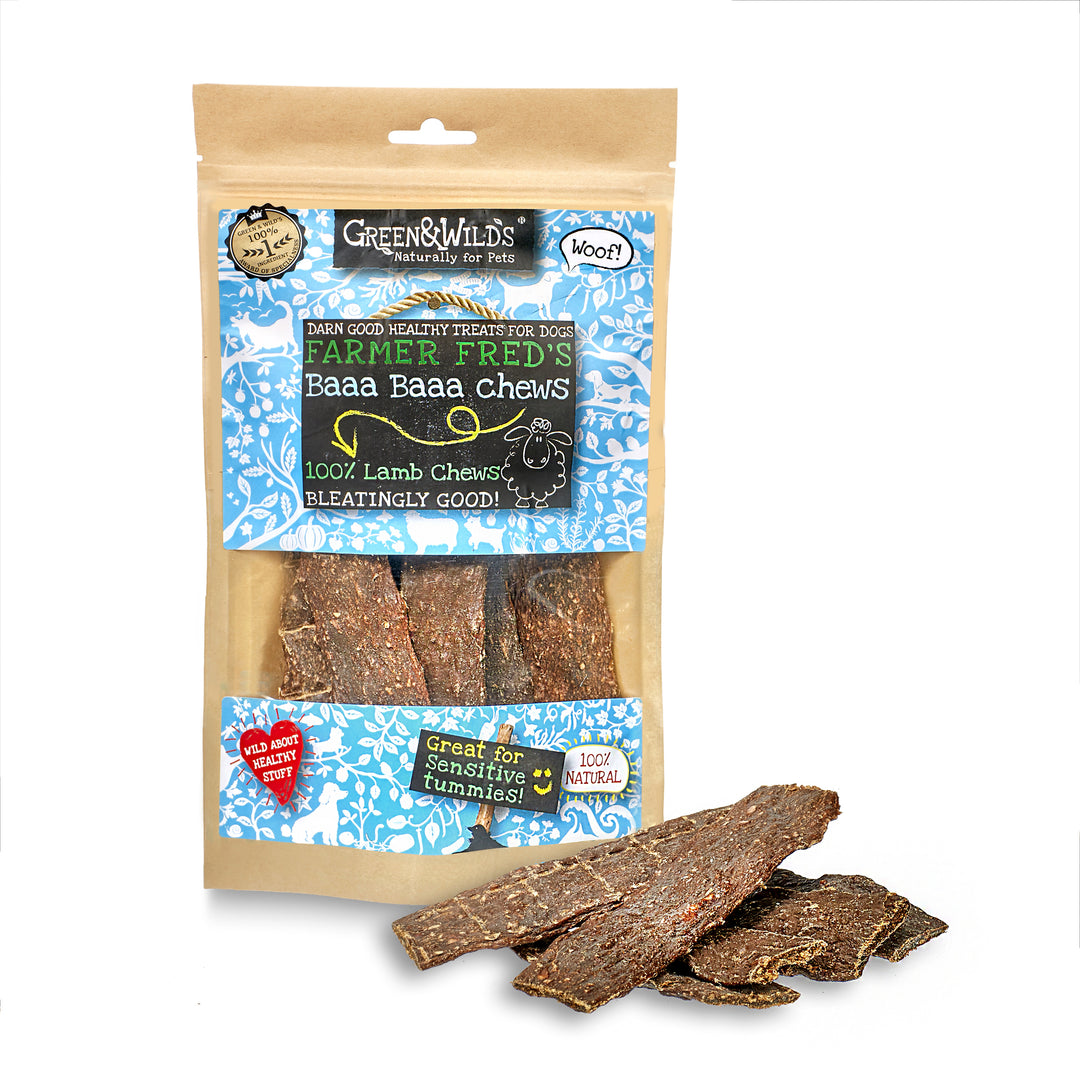 Grain Free Dog Chews - Lamb Treats  - Green & Wilds- House Of Dog