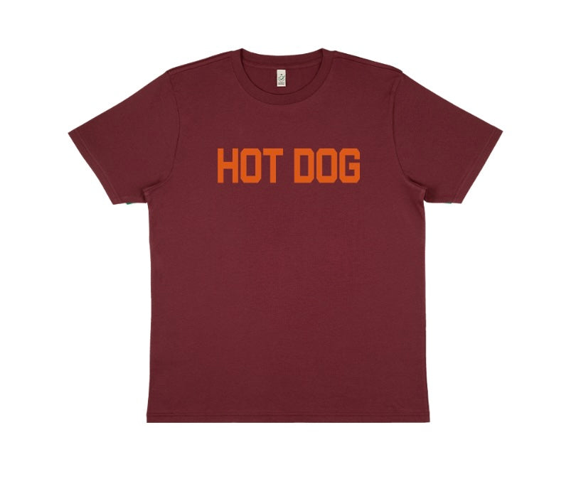 Orange Hot Dog Unisex T-Shirt