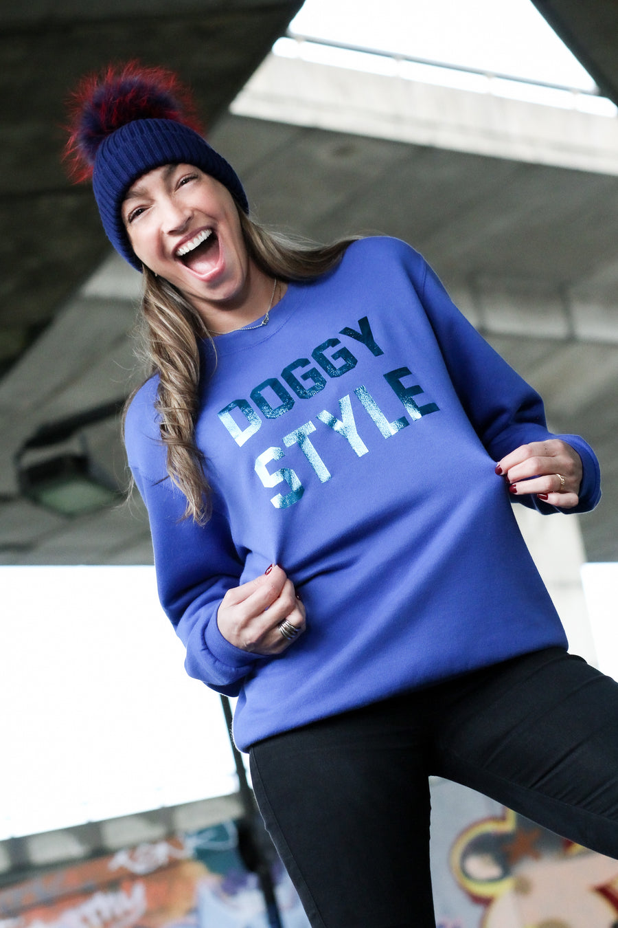 DOGGY STYLE Sweatshirt Royal Blue - House Of Dog