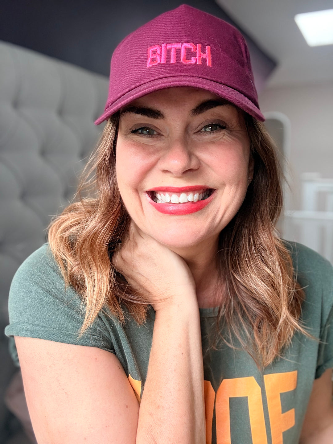 Burgundy Bitch Cap