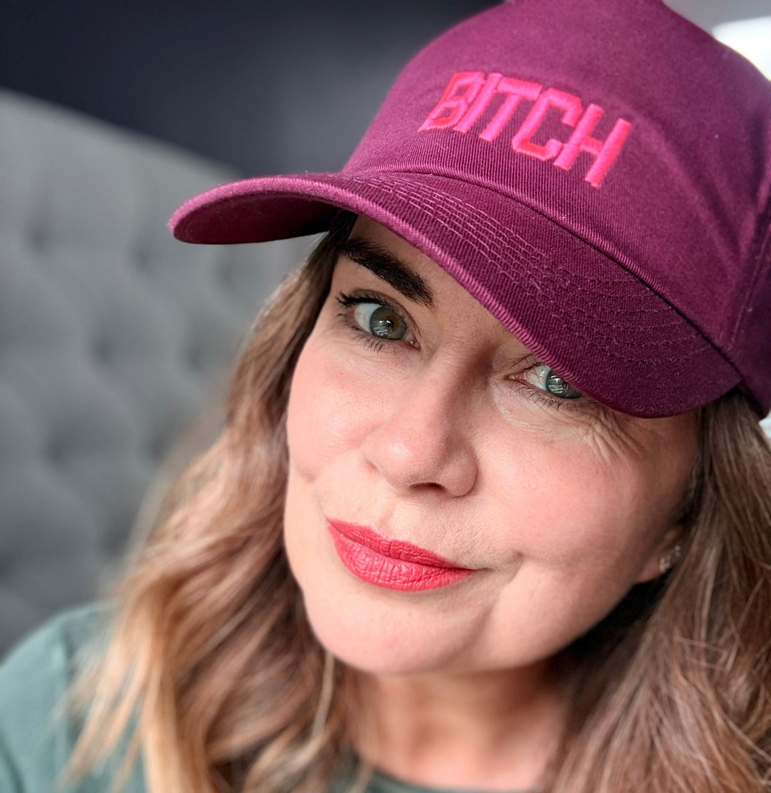 Burgundy Bitch Cap