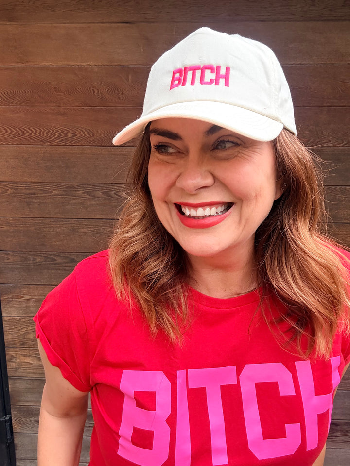 Cream Bitch Cap