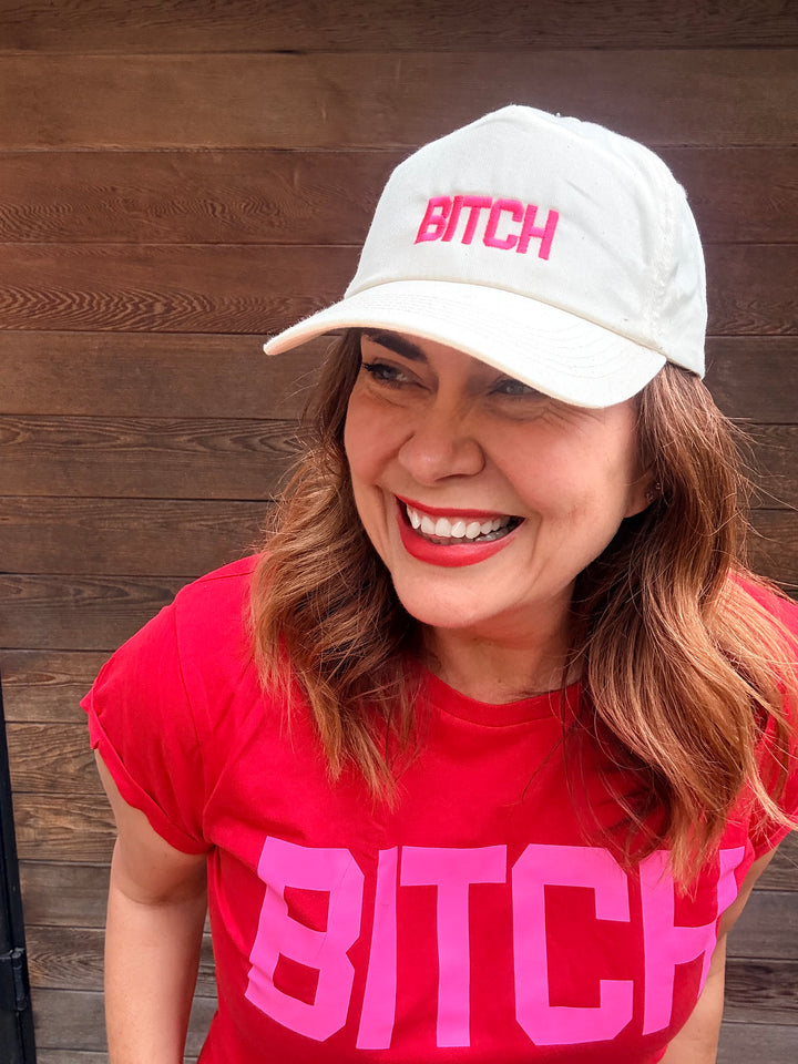 Cream Bitch Cap