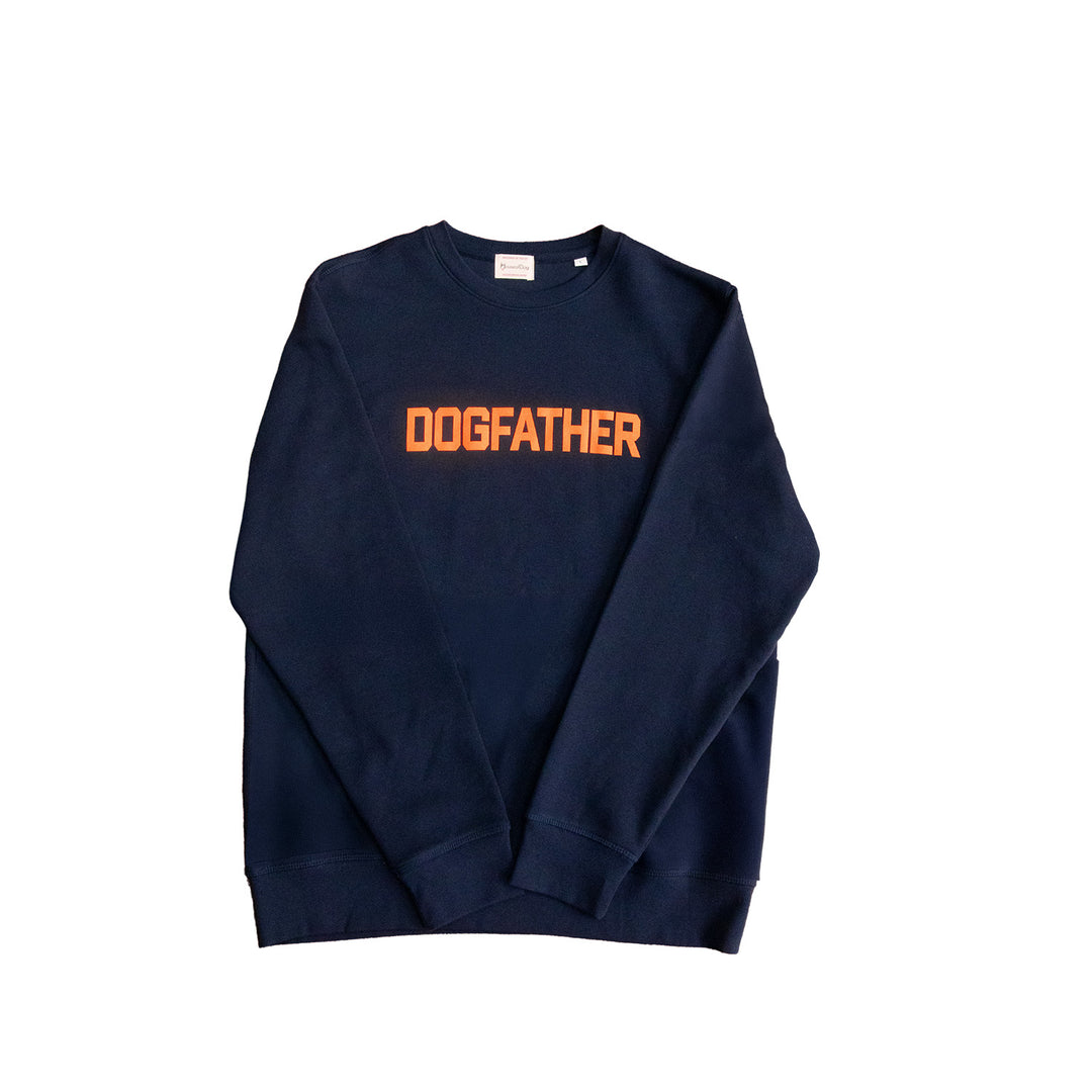 Neon Orange Dogfather Slogan Sweatshirt