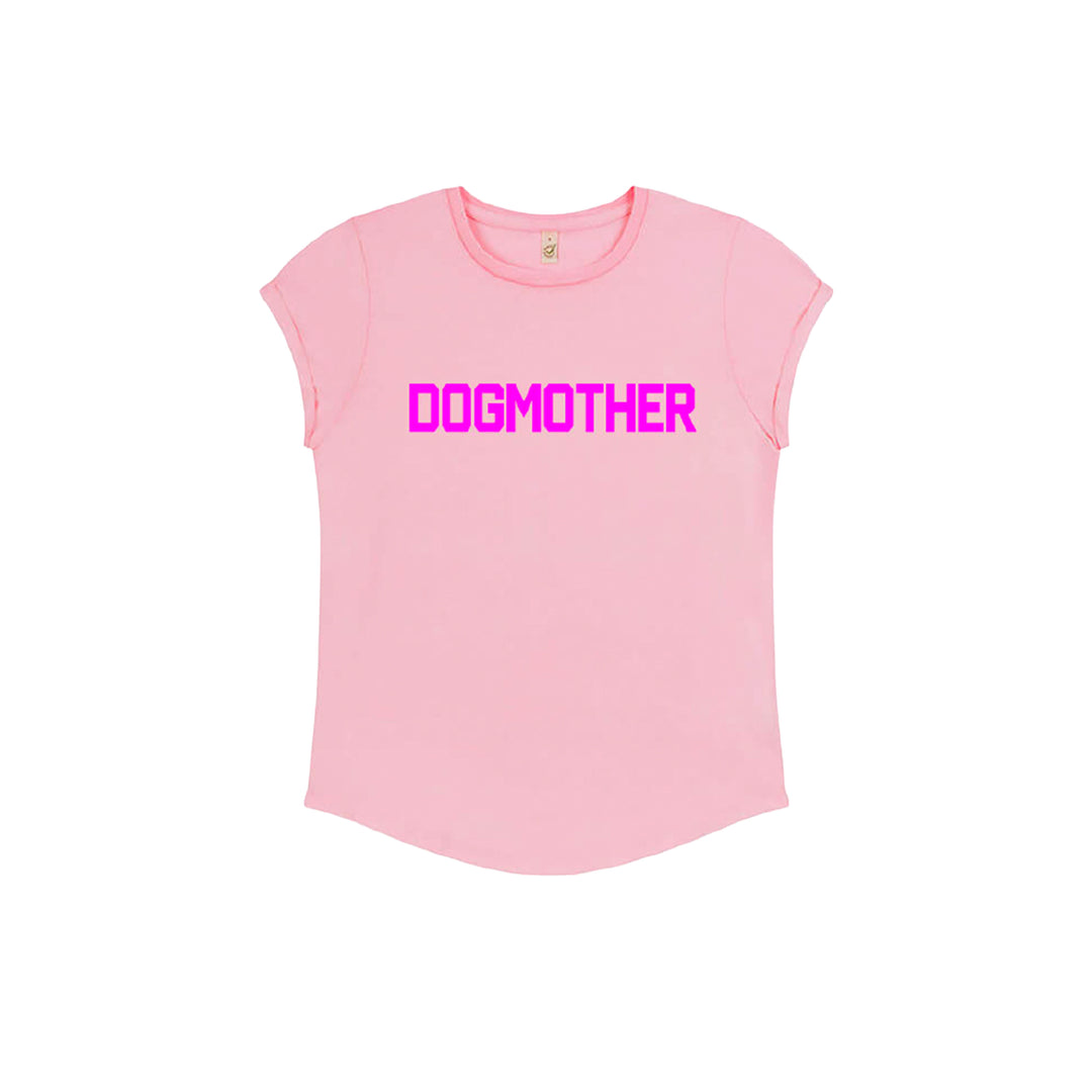 Neon Pink Dogmother Women's Fitted T-Shirt