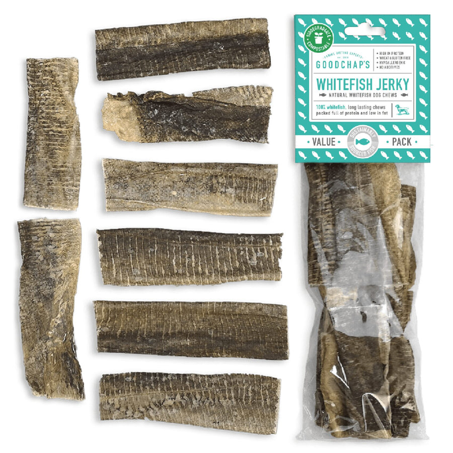 Whitefish Jerky Dog Chews UK Goodchaps- House Of Dog